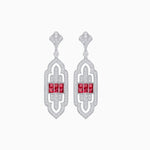 Load image into Gallery viewer, Art Deco Inspired Diamond Dangle Earrings - Shahin Jewelry