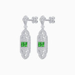 Load image into Gallery viewer, Art Deco Inspired Diamond Dangle Earrings - Shahin Jewelry
