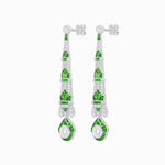 Load image into Gallery viewer, Art Deco Inspired Diamond Dangle Earrings - Shahin Jewelry