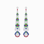 Load image into Gallery viewer, Art Deco Inspired Diamond Dangle Earrings - Shahin Jewelry