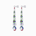 Load image into Gallery viewer, Art Deco Inspired Diamond Dangle Earrings - Shahin Jewelry