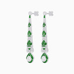 Load image into Gallery viewer, Art Deco Inspired Diamond Dangle Earrings - Shahin Jewelry