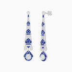 Load image into Gallery viewer, Art Deco Inspired Diamond Dangle Earrings - Shahin Jewelry