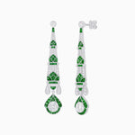 Load image into Gallery viewer, Art Deco Inspired Diamond Dangle Earrings - Shahin Jewelry