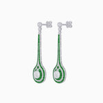 Load image into Gallery viewer, Art Deco Inspired Diamond Drop Earrings - Shahin Jewelry