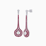 Load image into Gallery viewer, Art Deco Inspired Diamond Drop Earrings - Shahin Jewelry