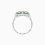 Load image into Gallery viewer, Art Deco Inspired Emerald Cut Ring with Diamonds and Gemstones - Shahin Jewelry