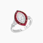 Load image into Gallery viewer, Art Deco Inspired Engagement ring with Diamond - Shahin Jewelry