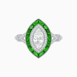 Load image into Gallery viewer, Art Deco Inspired Engagement ring with Diamond - Shahin Jewelry