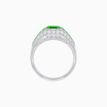 Load image into Gallery viewer, Art Deco Inspired Engagement Ring with Emerald Cut Gemstone - Shahin Jewelry