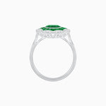 Load image into Gallery viewer, Art Deco Inspired floral Ring with Gemstone - Shahin Jewelry