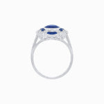 Load image into Gallery viewer, Art Deco Inspired Flourish Cocktail Ring with Gemstone - Shahin Jewelry