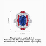 Load image into Gallery viewer, Art Deco Inspired Flourish Cocktail Ring with Gemstone - Shahin Jewelry