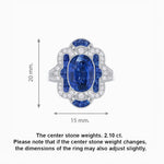 Load image into Gallery viewer, Art Deco Inspired Flourish Cocktail Ring with Gemstone - Shahin Jewelry
