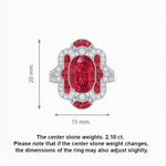 Load image into Gallery viewer, Art Deco Inspired Flourish Cocktail Ring with Gemstone - Shahin Jewelry