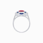 Load image into Gallery viewer, Art Deco Inspired Flourish Cocktail Ring with Gemstone - Shahin Jewelry
