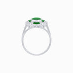 Load image into Gallery viewer, Art Deco Inspired Flourish Cocktail Ring with Gemstone - Shahin Jewelry