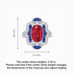 Load image into Gallery viewer, Art Deco Inspired Flourish Cocktail Ring with Gemstone - Shahin Jewelry