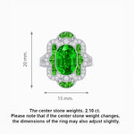 Load image into Gallery viewer, Art Deco Inspired Flourish Cocktail Ring with Gemstone - Shahin Jewelry