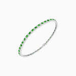 Load image into Gallery viewer, Art Deco Inspired French Cut Sapphire And Diamond Bracelet - Shahin Jewelry