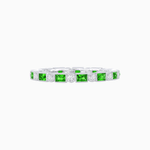 Load image into Gallery viewer, Art Deco Inspired Gemstone & Diamond Eternity Full Band - Shahin Jewelry