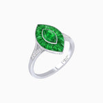 Load image into Gallery viewer, Art Deco Inspired Gemstone Marquise Ring - Shahin Jewelry