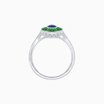 Load image into Gallery viewer, Art Deco Inspired Gemstone Marquise Ring - Shahin Jewelry