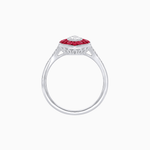 Load image into Gallery viewer, Art Deco Inspired Gemstone Marquise Ring - Shahin Jewelry