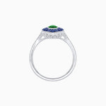 Load image into Gallery viewer, Art Deco Inspired Gemstone Marquise Ring - Shahin Jewelry