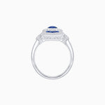 Load image into Gallery viewer, Art Deco Inspired Gemstone Navette Ring - Shahin Jewelry