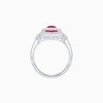 Load image into Gallery viewer, Art Deco Inspired Gemstone Navette Ring - Shahin Jewelry