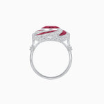 Load image into Gallery viewer, Art Deco - inspired Gemstone Ring Swirl Design - Shahin Jewelry