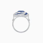 Load image into Gallery viewer, Art Deco - inspired Gemstone Ring Swirl Design - Shahin Jewelry