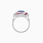 Load image into Gallery viewer, Art Deco - inspired Gemstone Ring Swirl Design - Shahin Jewelry
