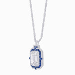 Load image into Gallery viewer, Art Deco Inspired Geometric Emerald - Cut Pendant Mounting - Shahin Jewelry