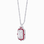 Load image into Gallery viewer, Art Deco Inspired Geometric Emerald - Cut Pendant Mounting - Shahin Jewelry