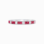Load image into Gallery viewer, Art Deco Inspired Half Eternity Band - Shahin Jewelry