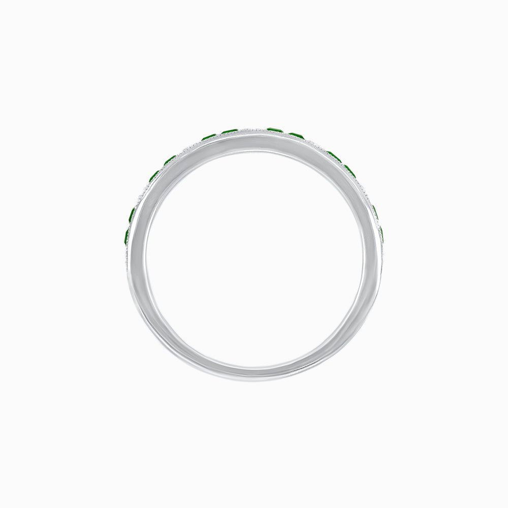 Art Deco Inspired Half Eternity Band - Shahin Jewelry