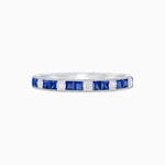 Load image into Gallery viewer, Art Deco Inspired Half Eternity Band - Shahin Jewelry