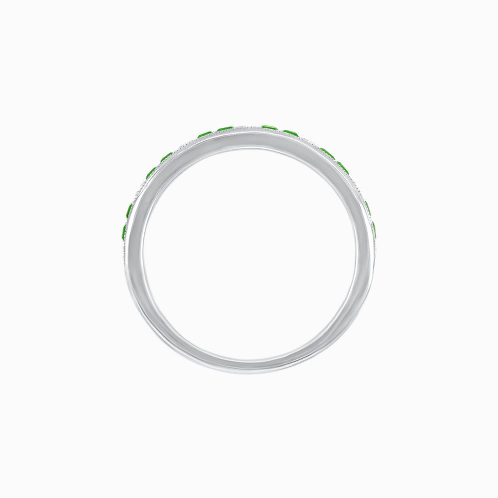 Art Deco Inspired Half Eternity Band - Shahin Jewelry
