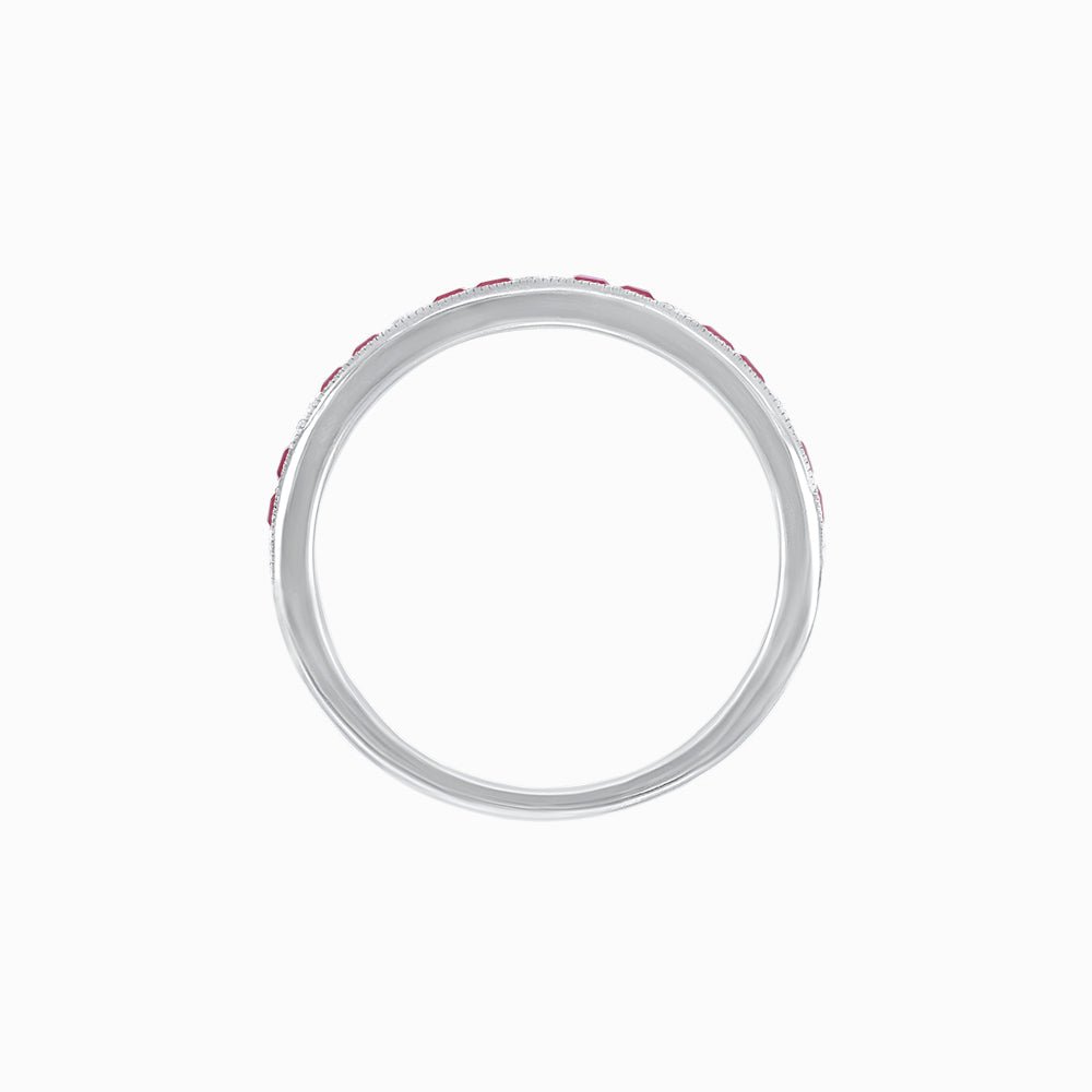 Art Deco Inspired Half Eternity Band - Shahin Jewelry