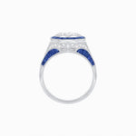 Load image into Gallery viewer, Art Deco Inspired Halo Diamond Engagement Ring - Shahin Jewelry