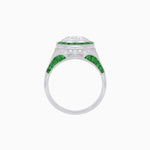 Load image into Gallery viewer, Art Deco Inspired Halo Diamond Engagement Ring - Shahin Jewelry