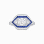 Load image into Gallery viewer, Art Deco Inspired Horisontal Diamond Ring - Shahin Jewelry