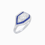 Load image into Gallery viewer, Art Deco Inspired Horisontal Diamond Ring - Shahin Jewelry
