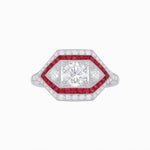 Load image into Gallery viewer, Art Deco Inspired Horisontal Diamond Ring - Shahin Jewelry