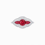 Load image into Gallery viewer, Art Deco Inspired Horisontal Three Stone Ring - Shahin Jewelry
