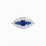 Load image into Gallery viewer, Art Deco Inspired Horisontal Three Stone Ring - Shahin Jewelry