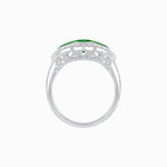 Load image into Gallery viewer, Art Deco Inspired Horisontal Three Stone Ring - Shahin Jewelry
