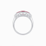 Load image into Gallery viewer, Art Deco Inspired Horisontal Three Stone Ring - Shahin Jewelry